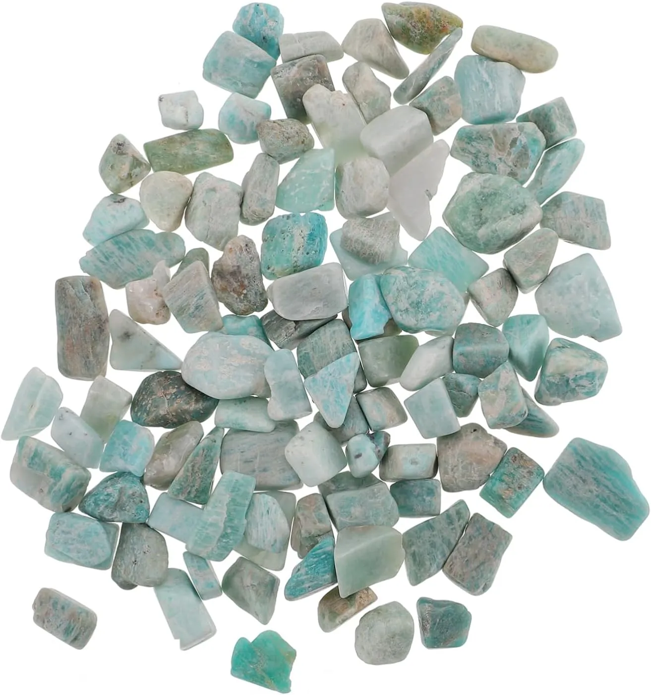 Mobestech 1Bag Broken Crystal Stones Decorative Natural Macadam Stones for Aquariums Bag of Smooth Finish Chakra Stones for Handcraft Projects Floral Arrangements and Fish Tank