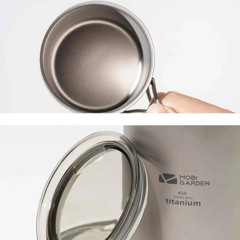 MOBI GARDEN Titanium Camping Cup – Lightweight & Durable for Outdoor Adventures