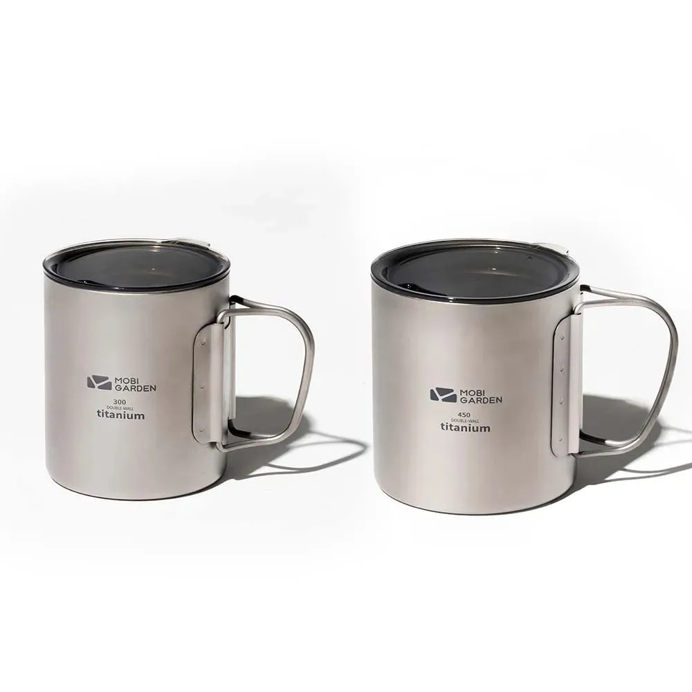 MOBI GARDEN Titanium Camping Cup – Lightweight & Durable for Outdoor Adventures