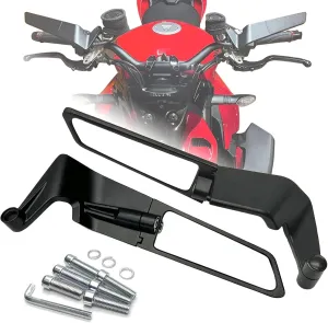 Motorcycle Mirrors Stealth Wind Wing Side Rearview Mirrors Compatible With Ducati Streetfighter V4 S V2 Diavel 1260 Hypermotard 698 821 950 1100 MONSTER 821 1200 S Multistrada Scrambler