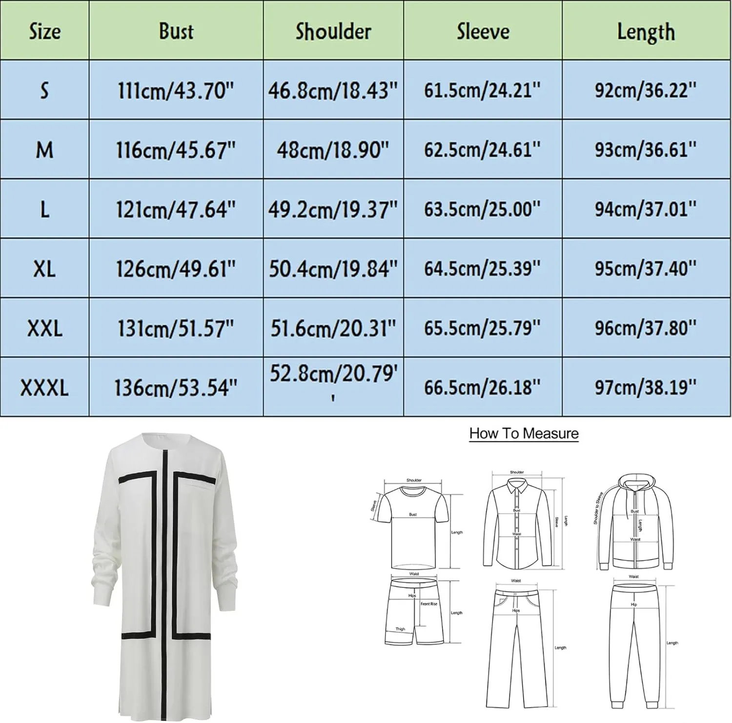 Muslim Clothes for Men Muslim Side Split Clothes Big and Tall Crew Neck Long Sleeve Button Down Vintage Loose Gown