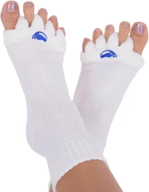 My Happy Feet Foot Alignment Socks with Toe Separators for Men or Women