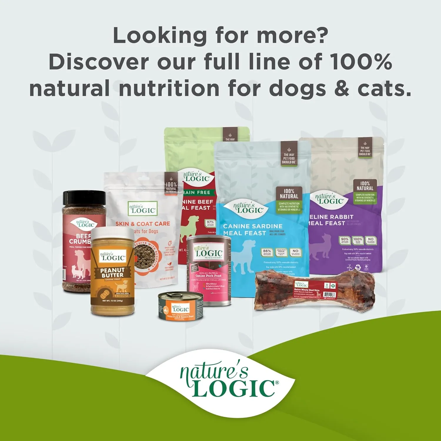 Nature's Logic Grain-Free Dry Dog Food - All-Natural, High Protein, No Synthetic Vitamins/Minerals - Gluten Free - Supports Healthy Digestion - All Breeds & Ages - Beef Meal Feast, 25lbs