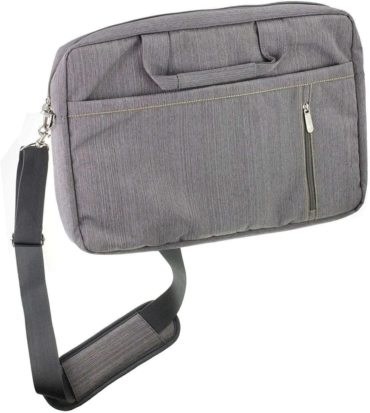 Navitech Grey Sleek Water Resistant Travel Bag - Compatible with MSI Summit A16 AI  A3HMTG-027 16" Laptop