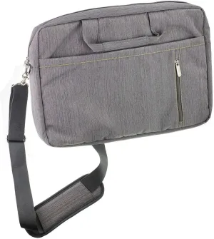 Navitech Grey Sleek Water Resistant Travel Bag - Compatible with MSI Summit A16 AI  A3HMTG-027 16" Laptop