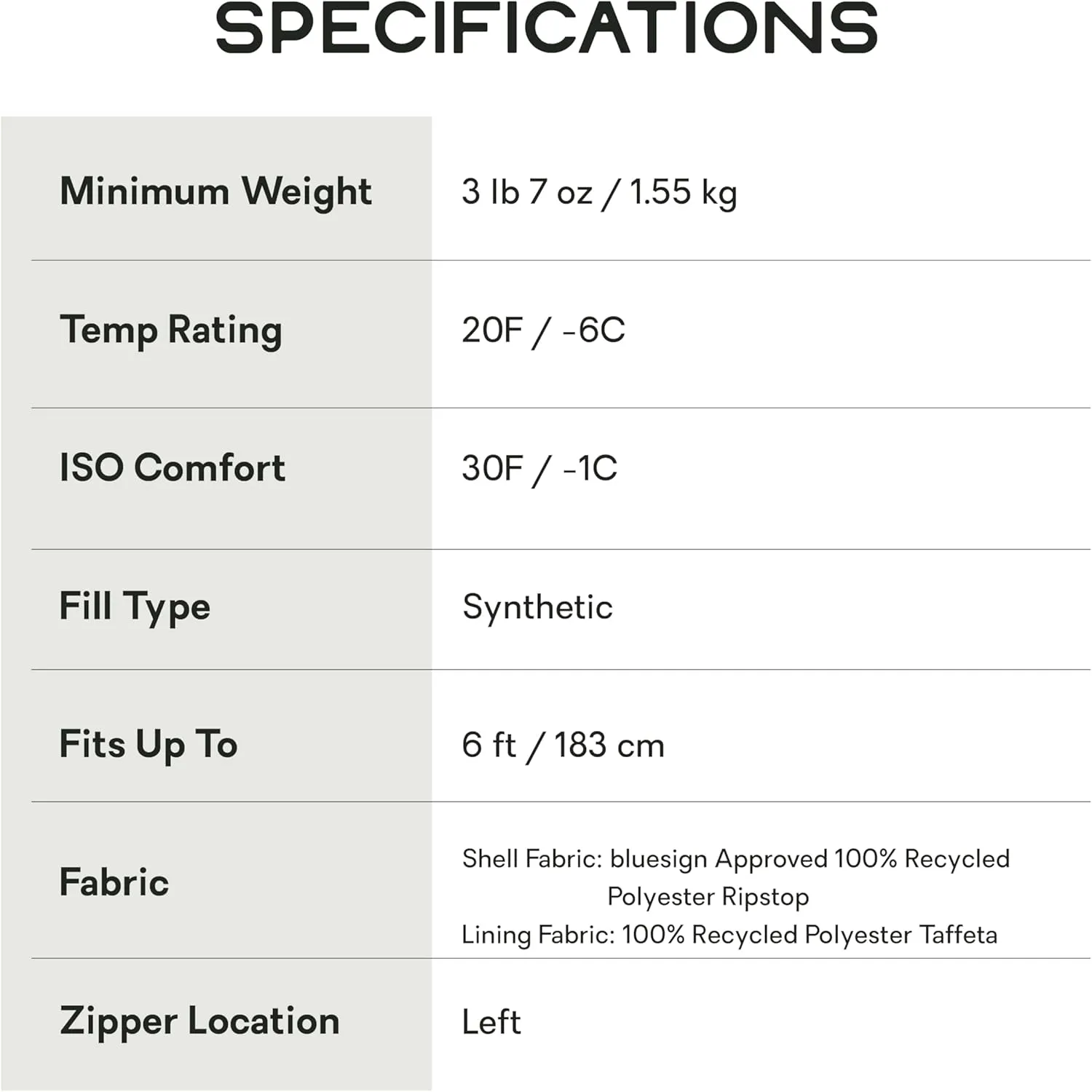 NEMO Equipment Forte Endless Promise Synthetic Sleeping Bag