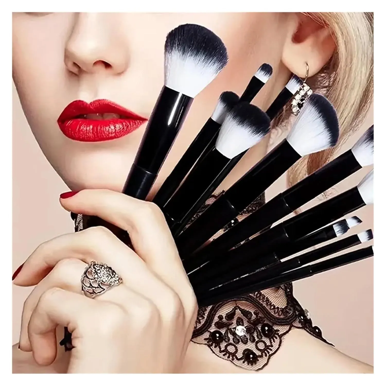 NEW 13PCS Makeup Brushes Set Soft Eyeshadow Highlighter Foundation brush Concealer Detail Brush Women Beauty Tool Christmas Gift(Blue with bag)