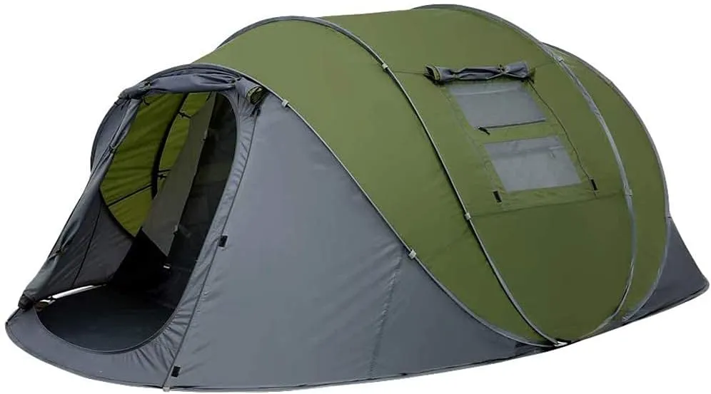 NIEH Outdoor Camping & Backpacking Tent, Foldable Festival Tent, Pop Up Tent for 3-4 Person, for Family, Festival, Hiking, Backpacking & Mountaineering, Easy Set Up, 215 * 215 * 165cm
