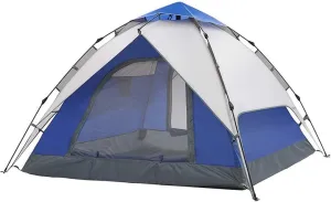 NIEH Pop Up Automatic Camping Tent Rainrproof Windproof Multifunction Lightweight 3-4 Person Family Tent,Blue