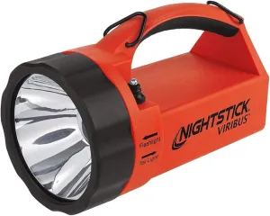 Nightstick XPR-5580R Viribus 80 Intrinsically Safe 300 Lumens Dual-Light Lantern, Flashlight, Floodlight, Strobe Light | Rechargeable Firefighter Industrial Flashlight [Red/Black]