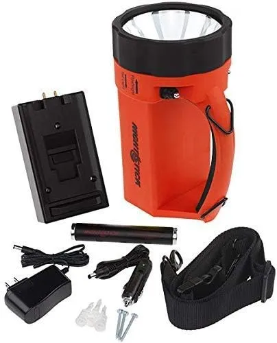 Nightstick XPR-5580R Viribus 80 Intrinsically Safe 300 Lumens Dual-Light Lantern, Flashlight, Floodlight, Strobe Light | Rechargeable Firefighter Industrial Flashlight [Red/Black]