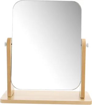 NOLITOY Swivel Makeup Mirror with Stand Compact Home Tabletop Mirror for Bathroom Bedroom for Morning Makeup Shaving Elegant Design for All Ages