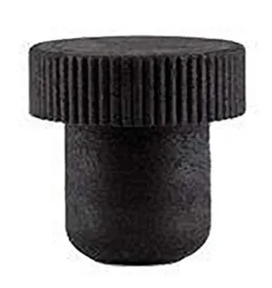 North Mountain Supply TCAB-12 Bar Top Tasting Corks - Synthetic Cork All Black - Bag of 12