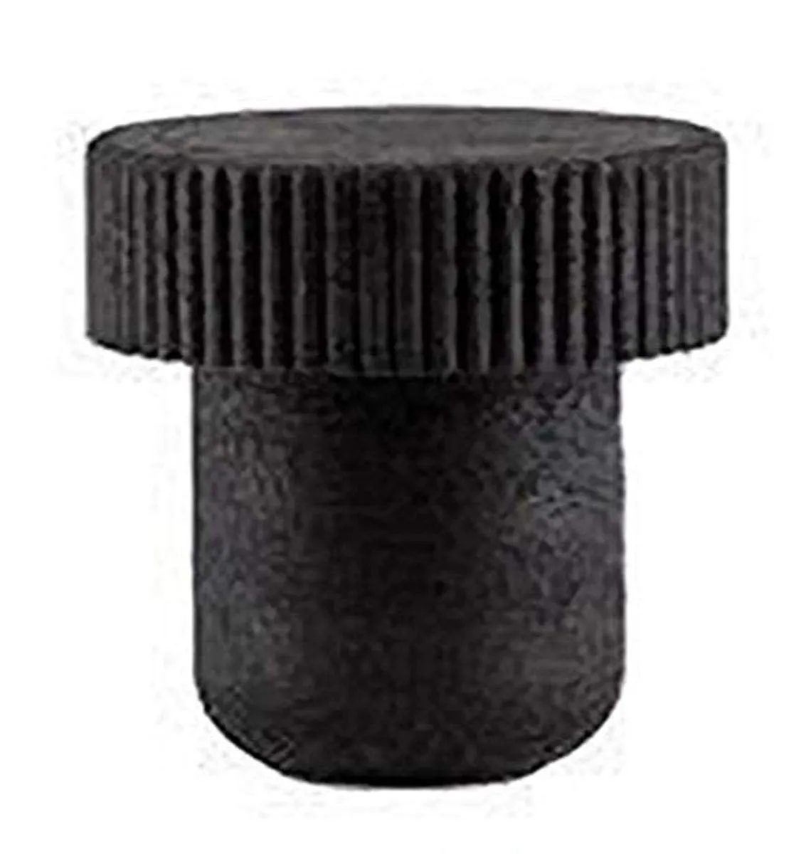North Mountain Supply TCAB-12 Bar Top Tasting Corks - Synthetic Cork All Black - Bag of 12