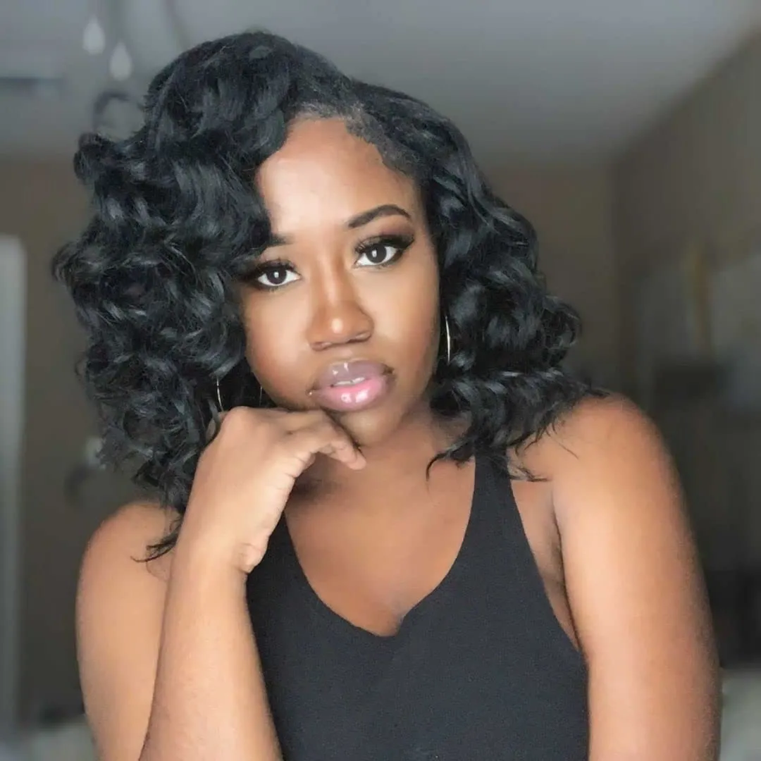 Ocean Wave Crochet Hair Deep Wave Crochet Hair Water Wave Crochet Hair For Black Women Synthetic Crochet Braiding Hair Extensions 8 Packs (9 Inch 1#)