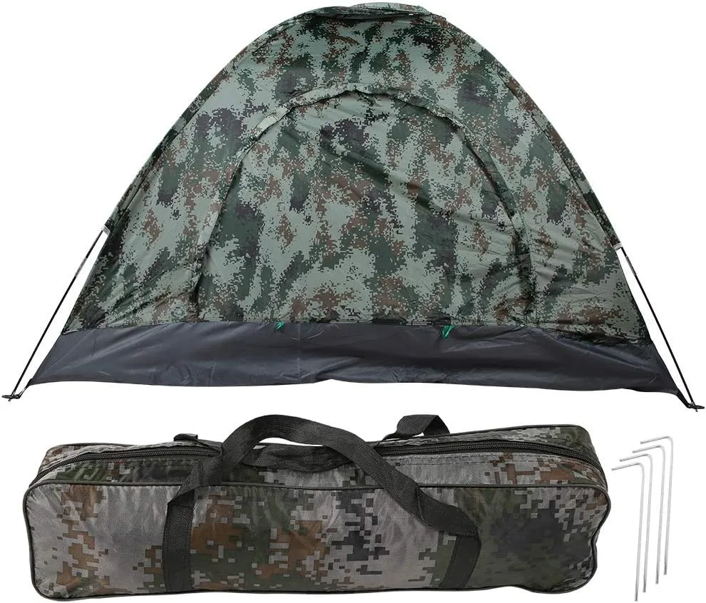oceanside Backpacking Tent, 3-4 Person Portable Single Layer Shelter Tent for Outdoor Camping Hiking Backpacking