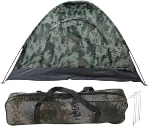 oceanside Backpacking Tent, 3-4 Person Portable Single Layer Shelter Tent for Outdoor Camping Hiking Backpacking
