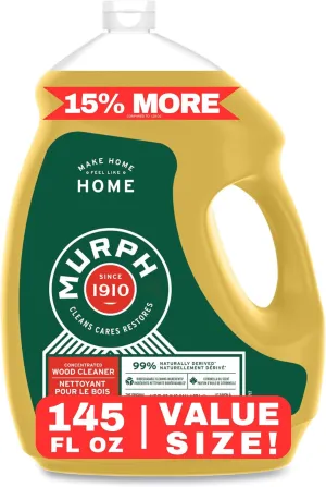 Oil Soap Wood Cleaner, Original Concentrated Formula 145 oz Bottle, with a PD Bag