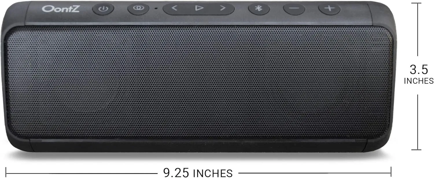 OontZ Pro Waterproof Bluetooth Speaker, 21-Watts Louder Volume, Exceptional Sound & Bass, 100ft Wireless Range, Play Two Together for Dual Stereo, Bluetooth Speakers (Black)