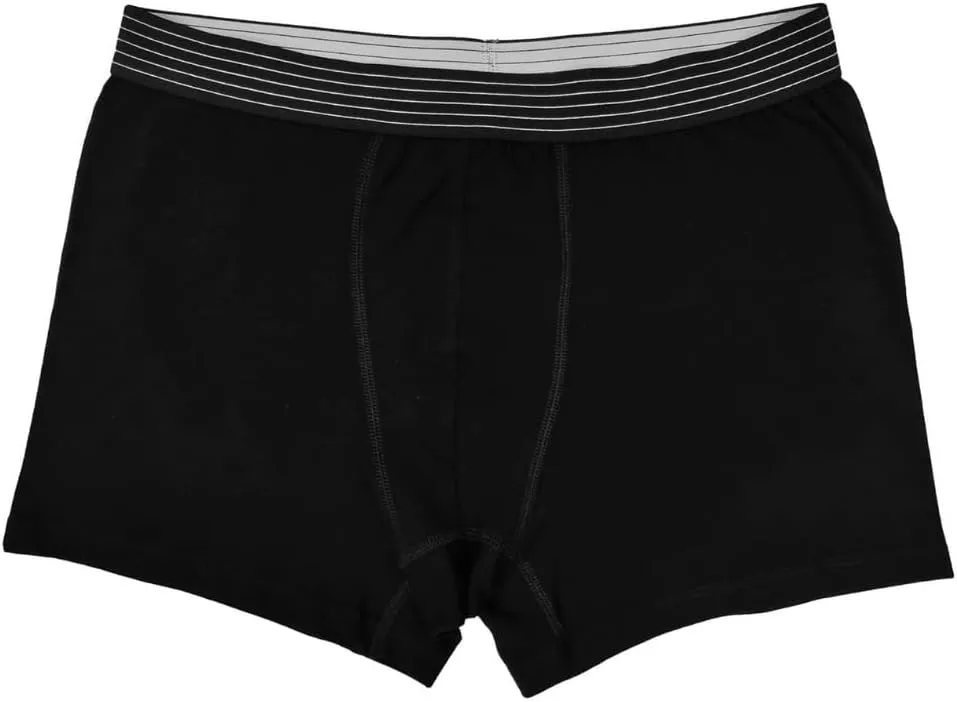 ORGANICKID Mens Organic Cotton Soft Breathable GOTs Certified Boxer Briefs in Custom Gift Bag pack of 2
