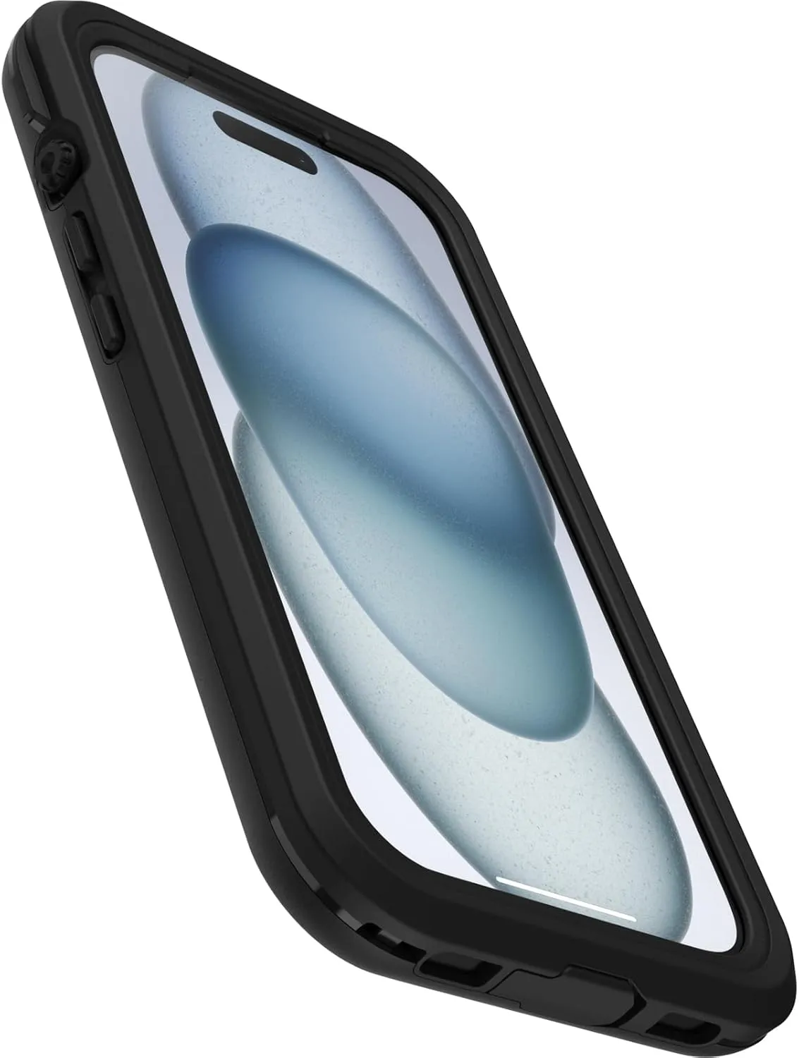 OtterBox iPhone 15 (Only) FRĒ Series Waterproof Case with MagSafe (Designed by LifeProof) - Black, Waterproof, 60% Recycled Plastic, Sleek and Stylish