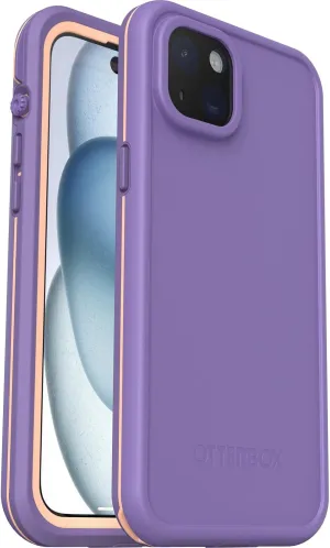 OtterBox iPhone 15 Plus and iPhone 14 Plus FRĒ Series Waterproof Case with MagSafe (Designed by LifeProof) - RULE OF PLUM (Purple), waterproof, 60% recycled plastic, sleek and stylish