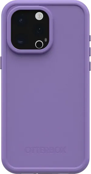 OtterBox iPhone 15 Pro MAX (Only) FRĒ Series Waterproof Case with MagSafe (Designed by LifeProof) - Rule of Plum (Purple), Waterproof, 60% Recycled Plastic, Sleek and Stylish