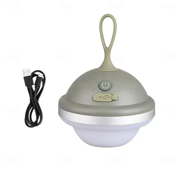 Outdoor LED Camping Light, USB Rechargeable Waterproof Night Lantern, 3 Adjustable Color Temperatures, Portable Tent Light 1pc