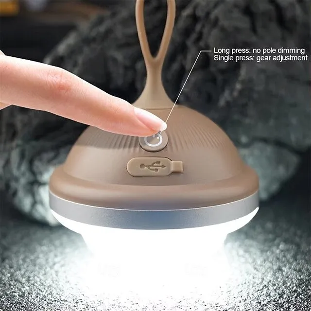 Outdoor LED Camping Light, USB Rechargeable Waterproof Night Lantern, 3 Adjustable Color Temperatures, Portable Tent Light 1pc