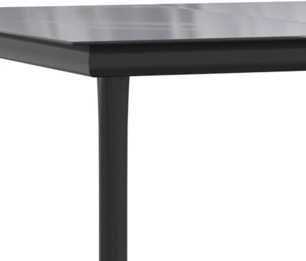 Outdoor Patio Furniture,7 Piece Patio Dining Set Black and Brown Poly RattanDesigned for Camping, Resting, Outdoors.