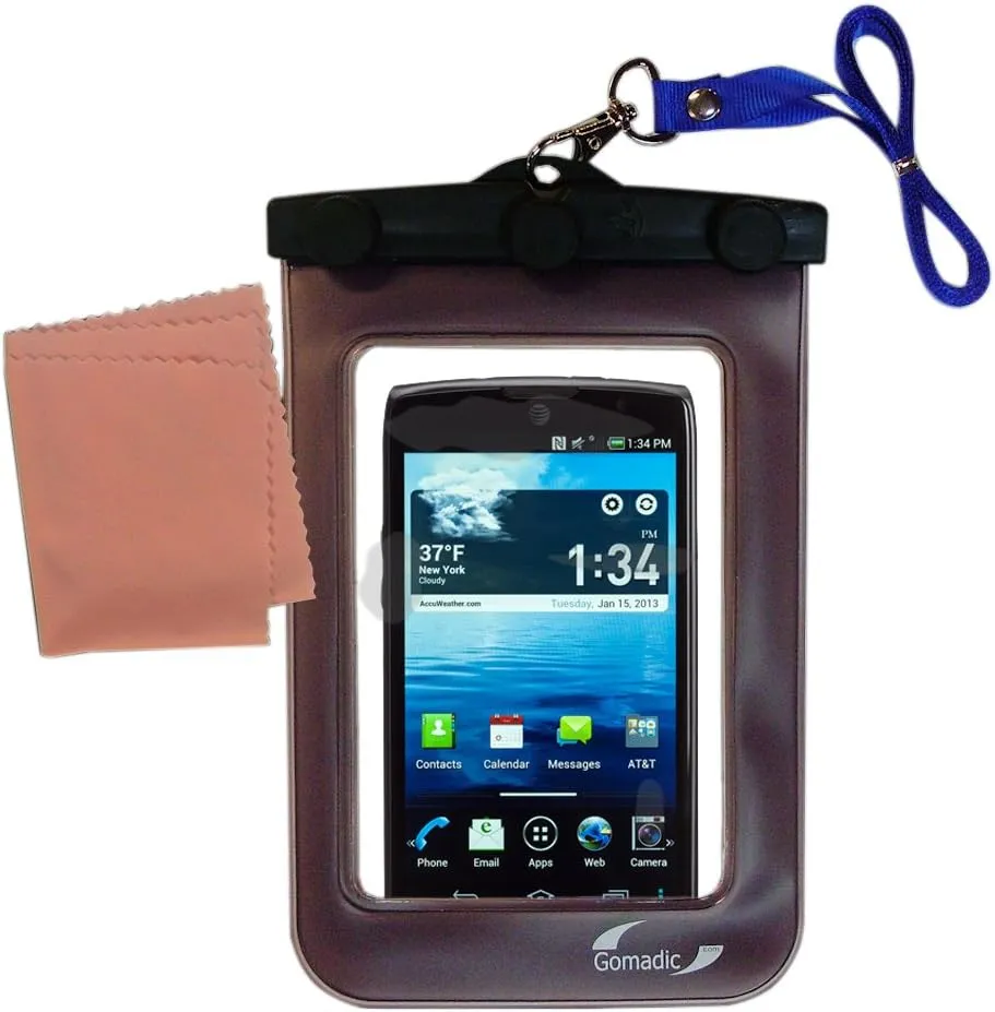 Outdoor Waterproof Carrying case Suitable for The Pantech Discover to use Underwater - Keeps Device Clean and Dry