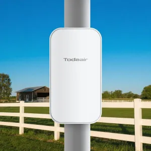 Outdoor WiFi Extender Long Range, WiFi Extender Signal Booster for Outdoors, WiFi Repeater Covers Up to Least 3440 Sq. ft and 30 Devices, Wi-Fi Signal Repeater for Farm,Courtyard,Factory