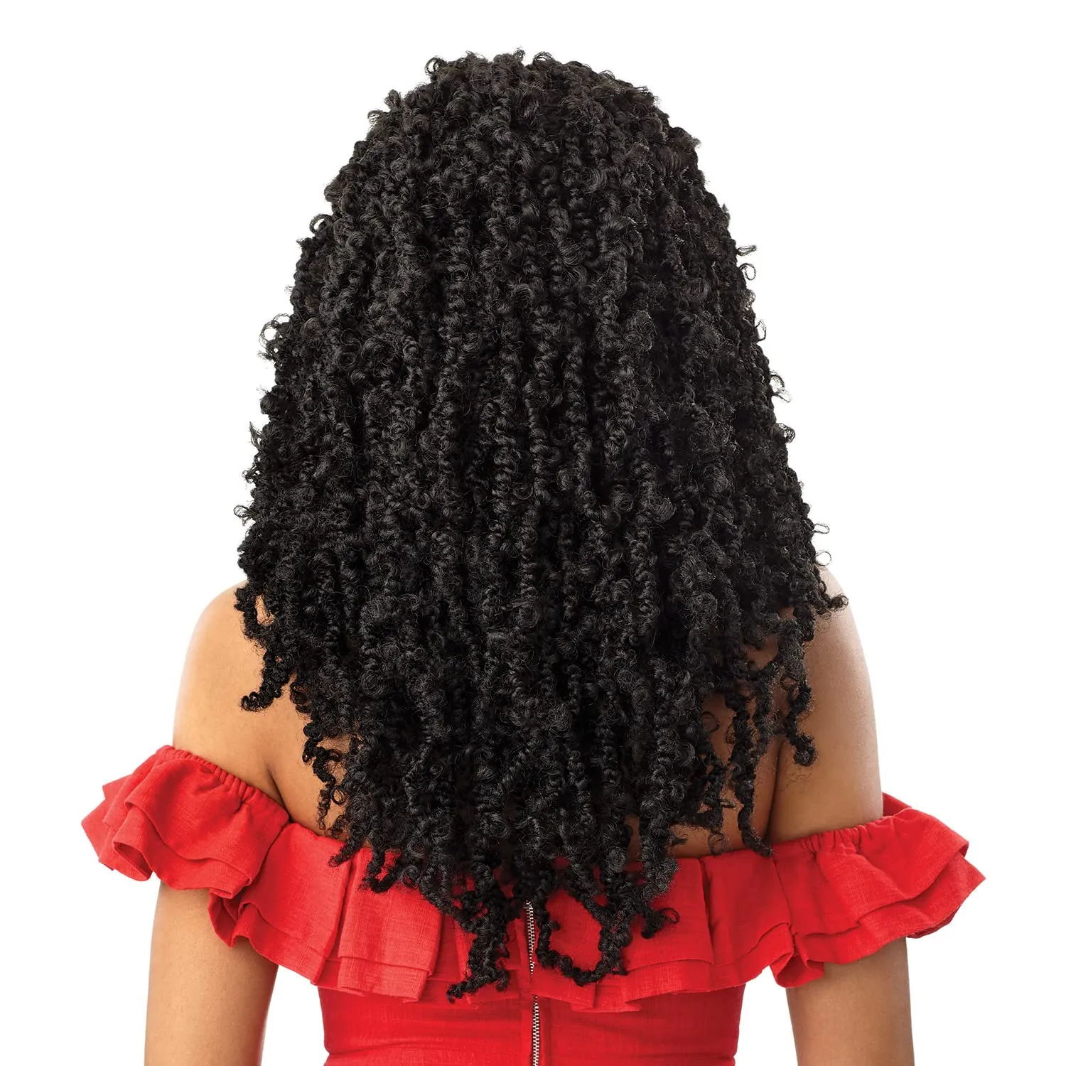 Outre Synthetic Twisted Up 4X4 HD Braid Lace Wig - BUTTERFLY BOMB TWIST 24 (Color:2 Dark Brown)