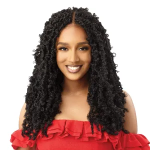 Outre Synthetic Twisted Up 4X4 HD Braid Lace Wig - BUTTERFLY BOMB TWIST 24 (Color:2 Dark Brown)