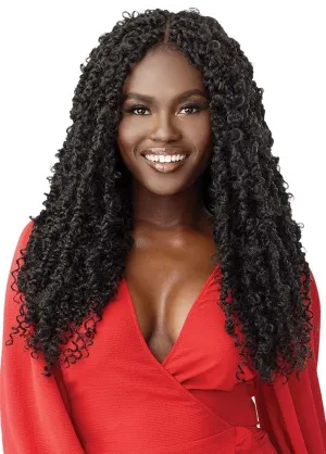 Outre Synthetic Twisted Up 4X4 HD Braid Lace Wig - BUTTERFLY PASSION TWIST 26 (Color:2T1B/30)