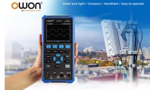 OWON® HDS272S 3.5" LCD 2CH Handheld Oscilloscope 70MHz Bandwidth 20000 Counts Multiumeter OSC   DMM  Signal Generator 3 in 1 Suitable for Automobile Maintenance and Power Detection