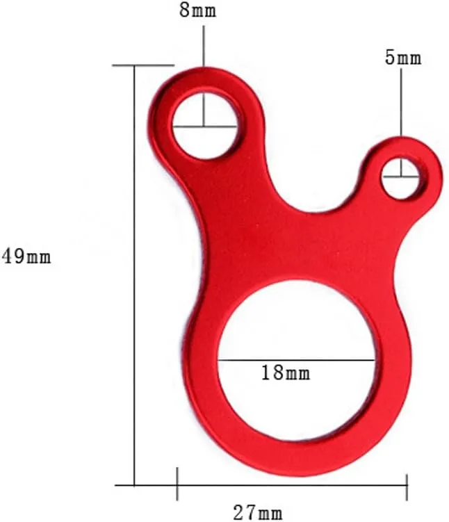 Pack of 10 Aluminum Guyline Wind Rope Buckle Cord Adjuster for Tent Camping Hiking Backpacking Outdoor Activity, Red