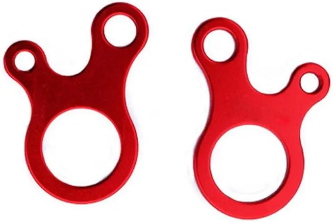 Pack of 10 Aluminum Guyline Wind Rope Buckle Cord Adjuster for Tent Camping Hiking Backpacking Outdoor Activity, Red