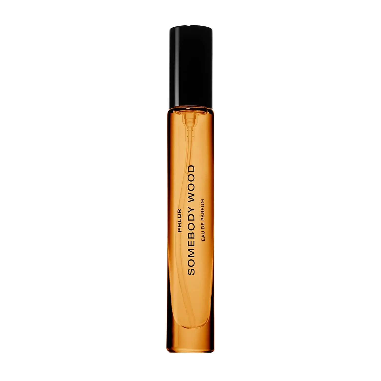 PHLUR Somebody Wood Eau de Parfum - Travel Size Perfume for Women & Men Fragrance - Spicy Woody Perfume with Bergamot, Lemon, Cedarwood, Sandalwood, Musk & Vanilla (9.5mL)