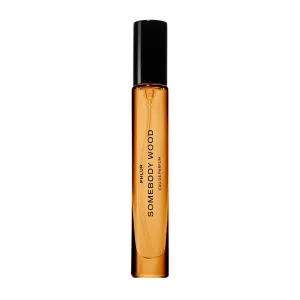 PHLUR Somebody Wood Eau de Parfum - Travel Size Perfume for Women & Men Fragrance - Spicy Woody Perfume with Bergamot, Lemon, Cedarwood, Sandalwood, Musk & Vanilla (9.5mL)