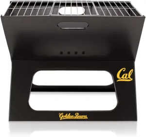 PICNIC TIME NCAA Cal Bears X-Grill Portable Grill - Camping Grill - Small Charcoal Grill for Tailgating