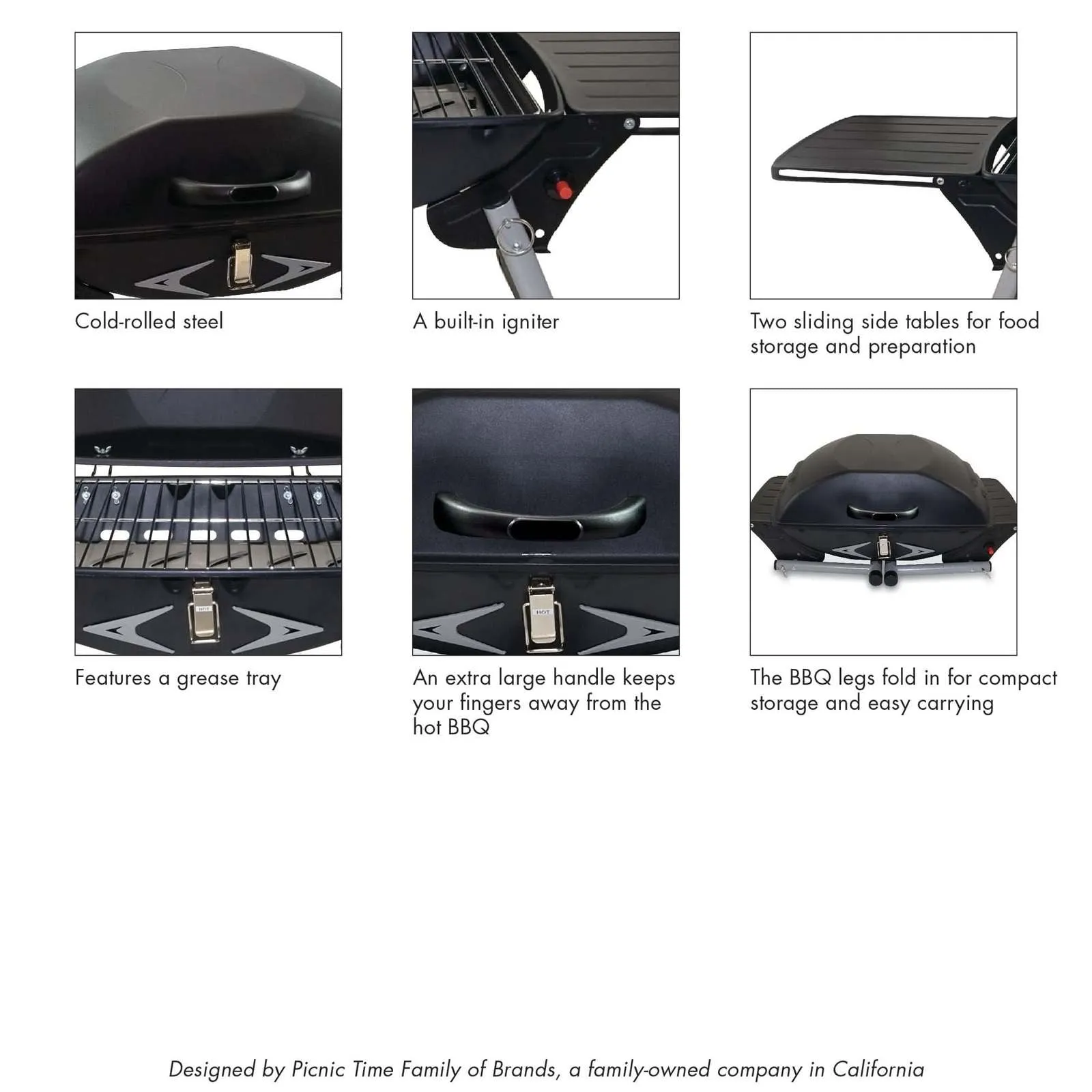 Picnic Time Portagrillo Portable Propane BBQ Grill