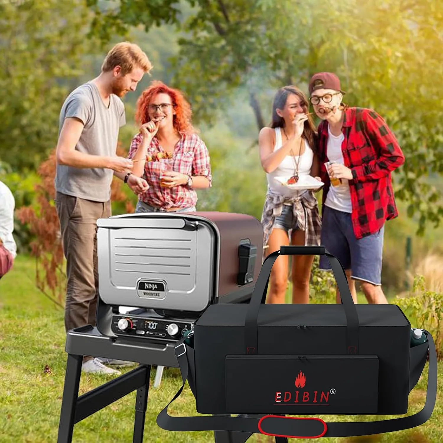 Pizza Oven Carry Bag for Ninja Woodfire 8-in-1 Outdoor Oven,Woodfire Pizza Oven Case Fit Ninja OO101 Woodfire Pizza Oven，Water-resistant Carry Bag For Ninja outdoor Woodfire Oven