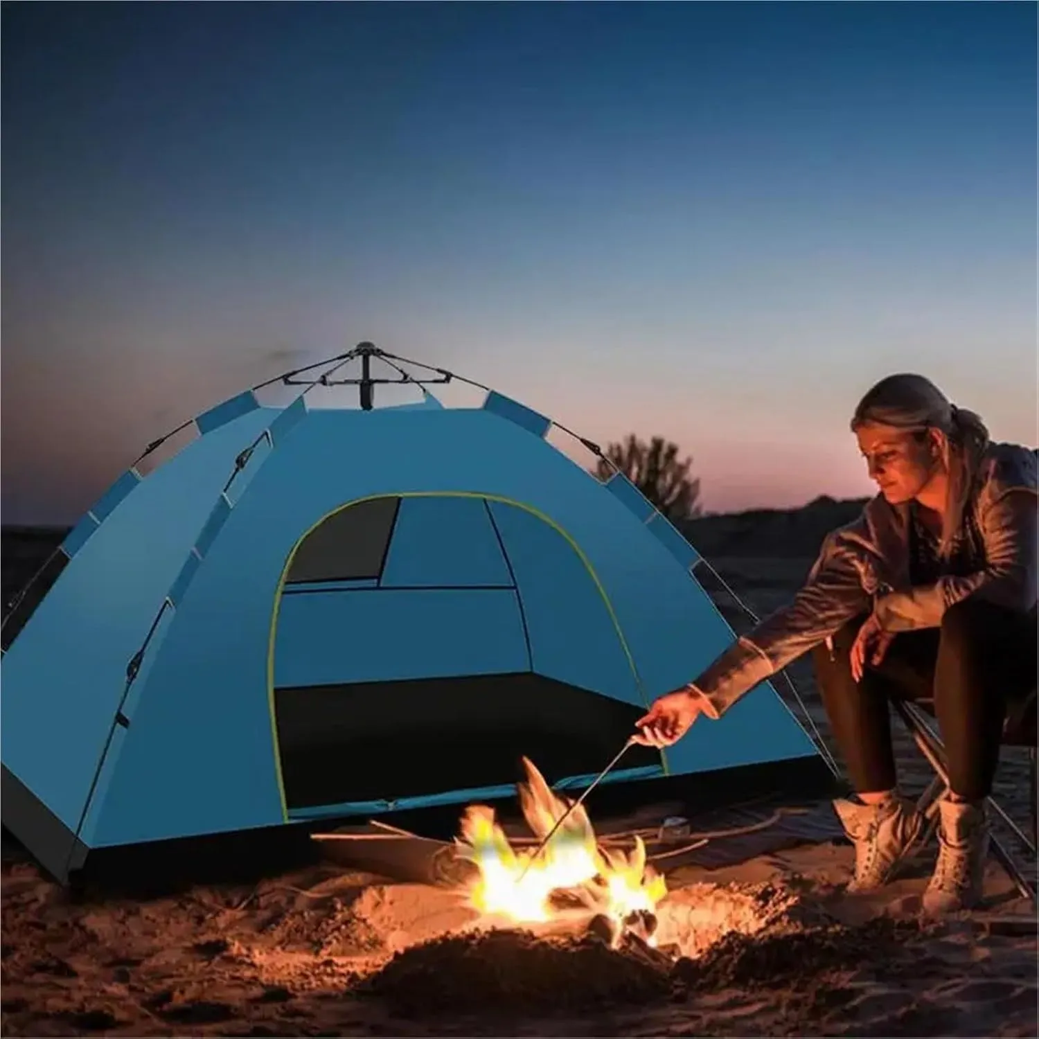 Pop Up Tents Pop Up Tent 1 2 Person Camping Tent Easy Instant Setup Protable Backpacking Sun Shelter for Travelling Hiking Field Camping Adult Pop Up Tent(Blue)