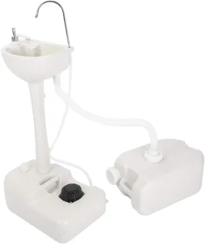 Portable Camping Sink,Hand Wash Basin Stand with Towel Holder & Soap Dispenser,Removable Travel Hygiene Station with Basin for Events,Gatherings,Worksite & Camping