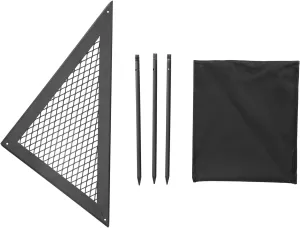 Portable Camping Table, Sturdy Iron Frame, Detachable Design, Multi Use Barbecue Grill and Gear Organizer, for Outdoor Enthusiasts