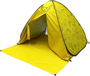 Portable Camping Tent Outdoor Automatic Quick Open Tent 2-3 Persons Beach Tent for Sun Shelter, Travel, Outdoor