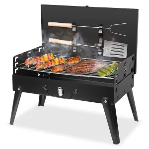 Portable Charcoal Grill 16.7x10x17.7in