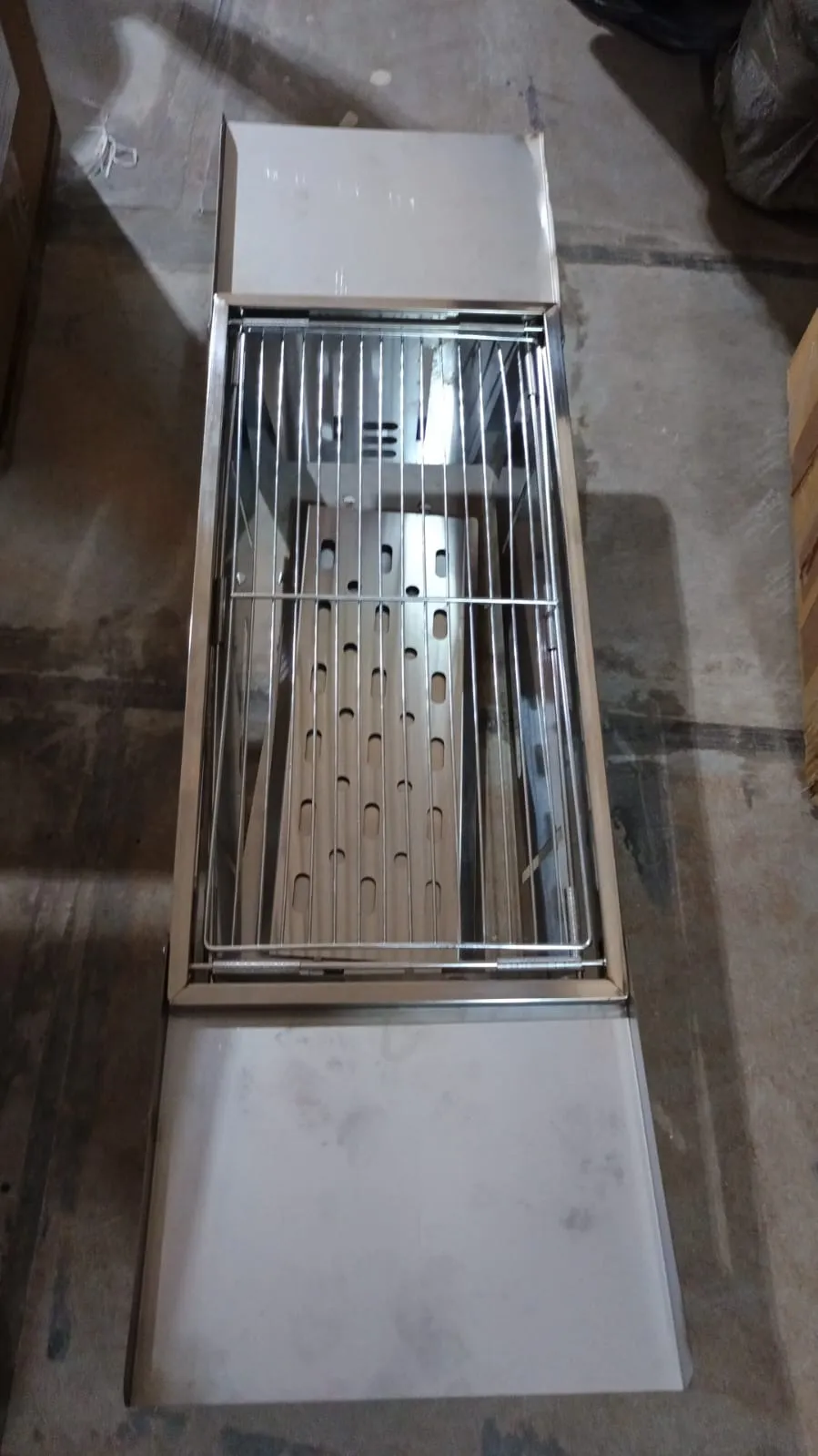 Portable GM) 2207 Set / Steel Grill Summer special BBQ : Net Folding Charcoal Barbecue / (1 Versatile product line Grill Weight Stainless