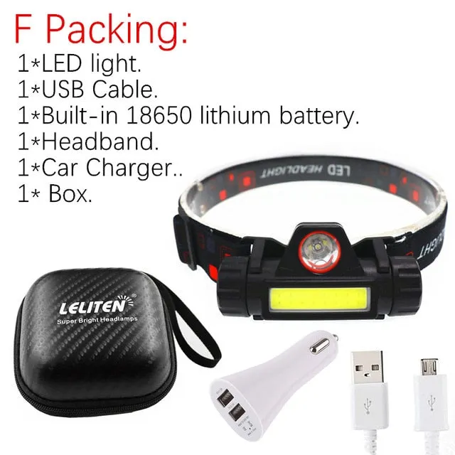Portable Mini flashlight lantern Q5 COB